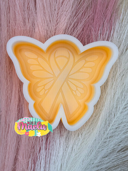 Awareness Ribbon Butterfly Freshie Mold | Silicone Mold | 405