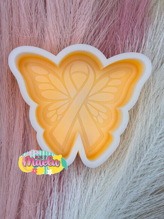 Awareness Ribbon Butterfly Freshie Mold | Silicone Mold | 405