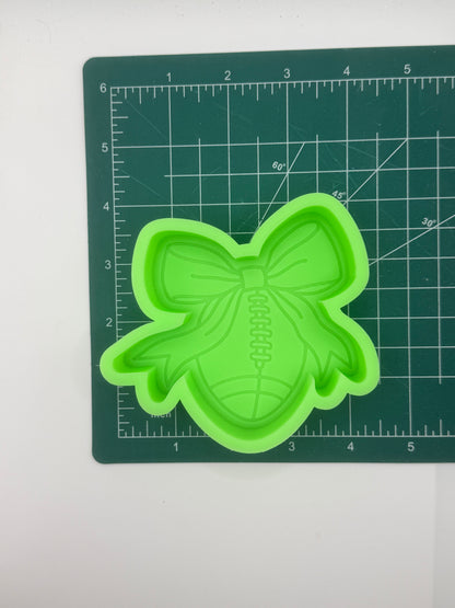 Coquette Bow Football  Freshie Mold | silicone freshie mold | 420