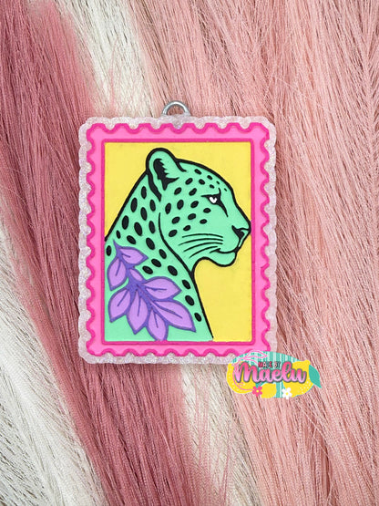 Leopard Stamp Freshie Mold | silicone freshie mold | 423