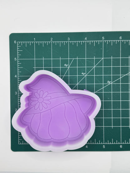 Pumpkin with Flower Hat freshie mold | silicone freshie mold | F100