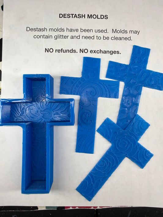 DESTASH Mold - Cross with 4 inserts