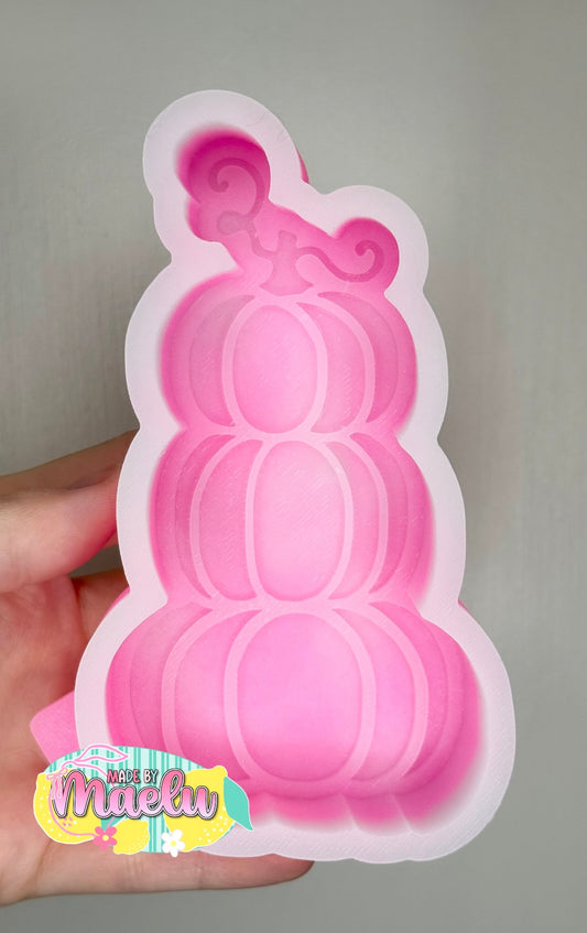 Stacked Pumpkins freshie mold | silicone freshie mold | F148