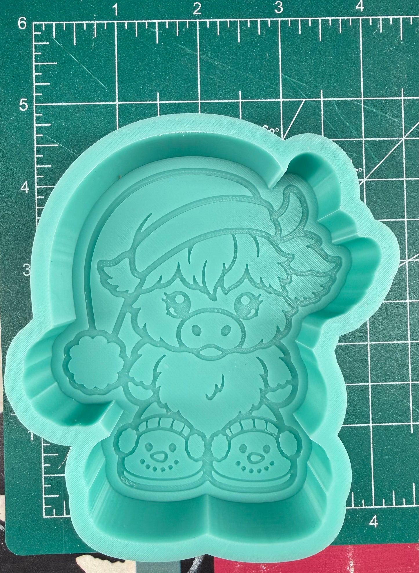 Highland Snowman Slippers Freshie Mold | silicone freshie mold | C176
