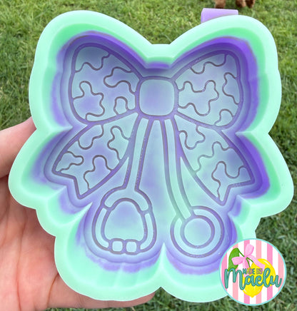 Cow print Stethoscope Freshie Mold | silicone freshie mold | 279