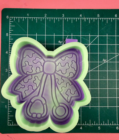 Cow print Stethoscope Freshie Mold | silicone freshie mold | 279