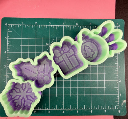 Christmas Ornaments Lights CHARMIES Freshie Mold | silicone freshie mold | C202