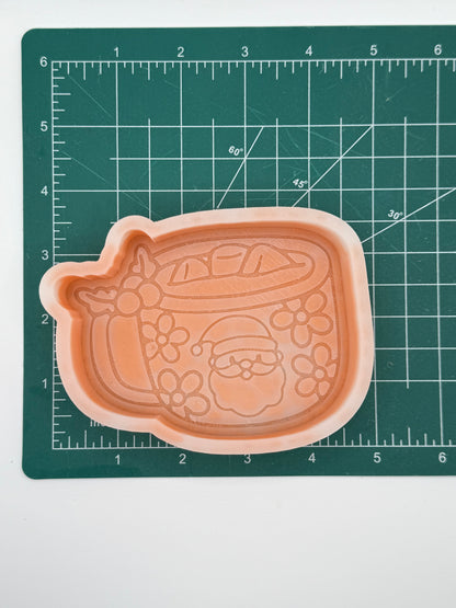 Santa Cocoa Mug freshie mold | silicone freshie mold