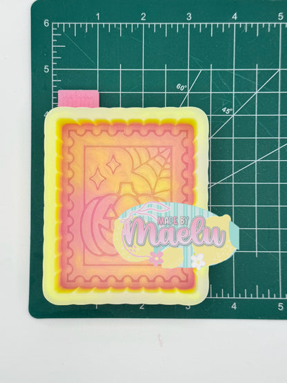 Pumpkin Stamp freshie mold | silicone freshie mold