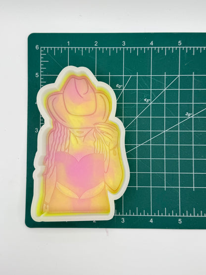 Tipped Hat Cowgirl Freshie Mold | Silicone Freshie Mold
