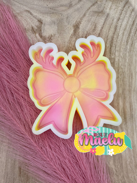 Reindeer Bow Freshie Mold | silicone freshie mold