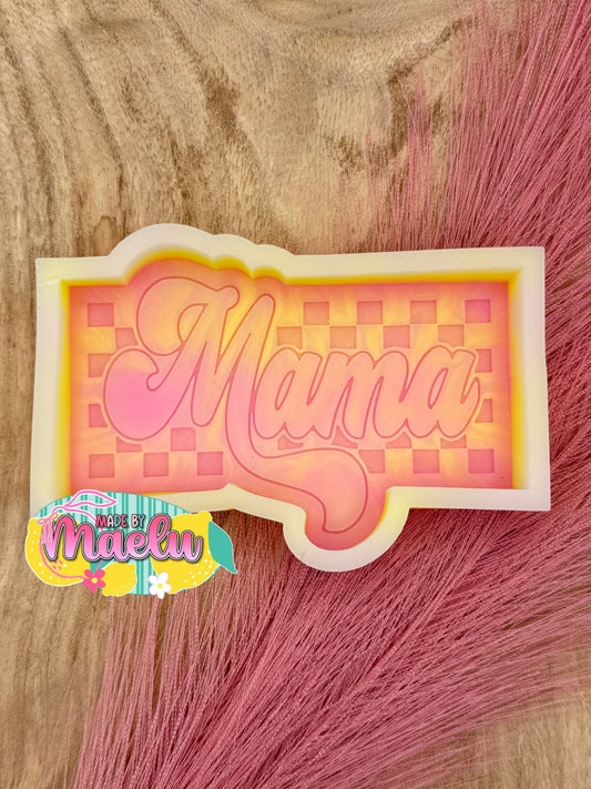 Checkered Mama Freshie Mold | silicone freshie mold