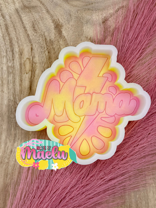 Concho Lightening Bolt Mama Freshie Mold | silicone freshie mold