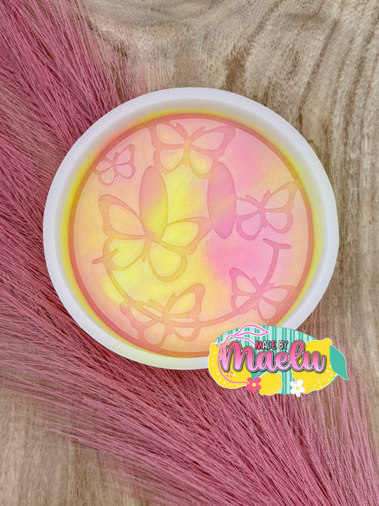 Smiley with Butterflies Freshie Mold | Silicone Freshie Mold