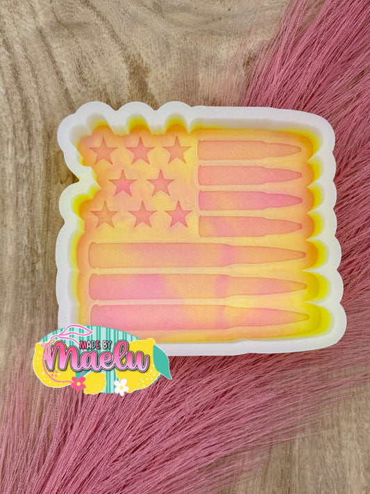 Ammo Flag Freshie Mold | Silicone Freshie Mold