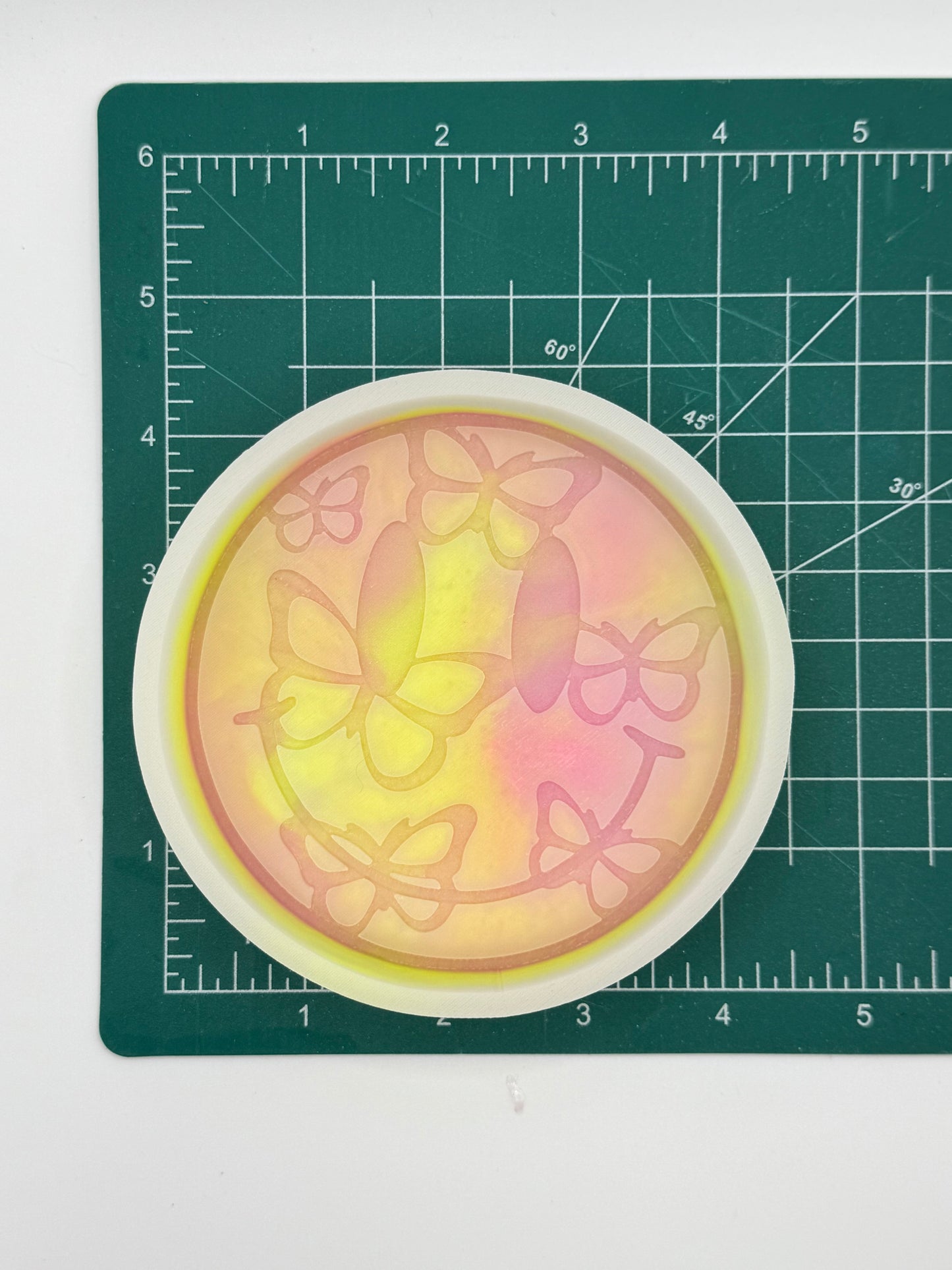 Smiley with Butterflies Freshie Mold | Silicone Freshie Mold