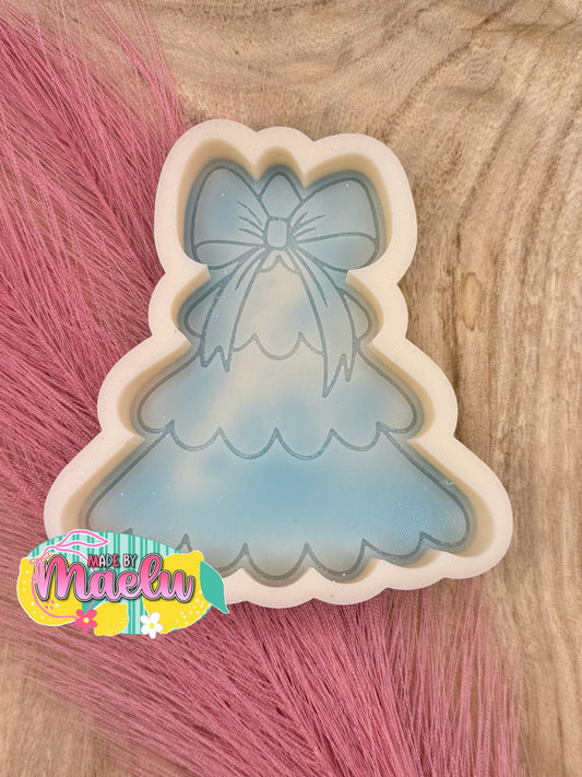 Large Tree with Bow freshie mold | silicone freshie mold