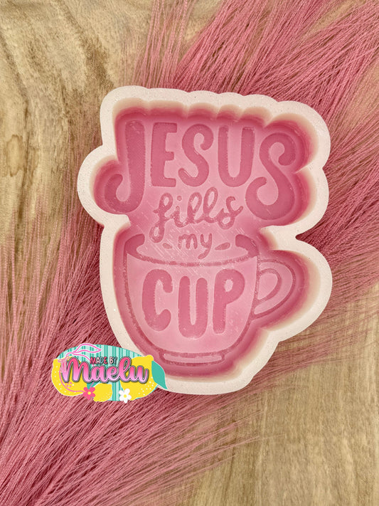 Jesus Fills My Cup Freshie Mold | Silicone Freshie Mold