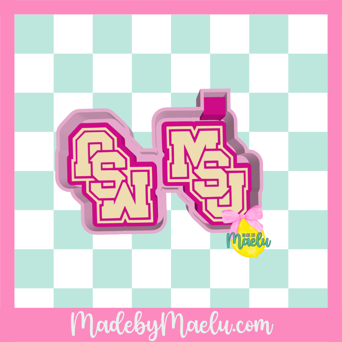 MSU Vent Clips Freshie Mold | silicone freshie mold |