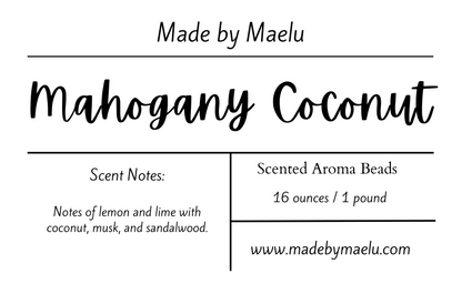 Mahogany Coconut | 1 pound | Scented Aroma Beads