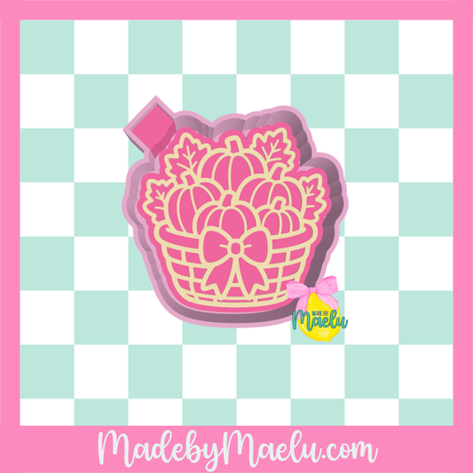 Pumpkin Basket Freshie Mold | silicone freshie mold | F181