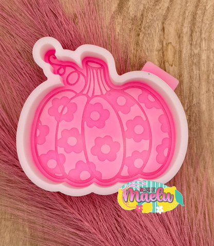 Floral Pumpkin #2 freshie mold | silicone freshie mold | F145