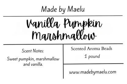 Vanilla Pumpkin Marshmallow | 1 pound | Scented Aroma Beads