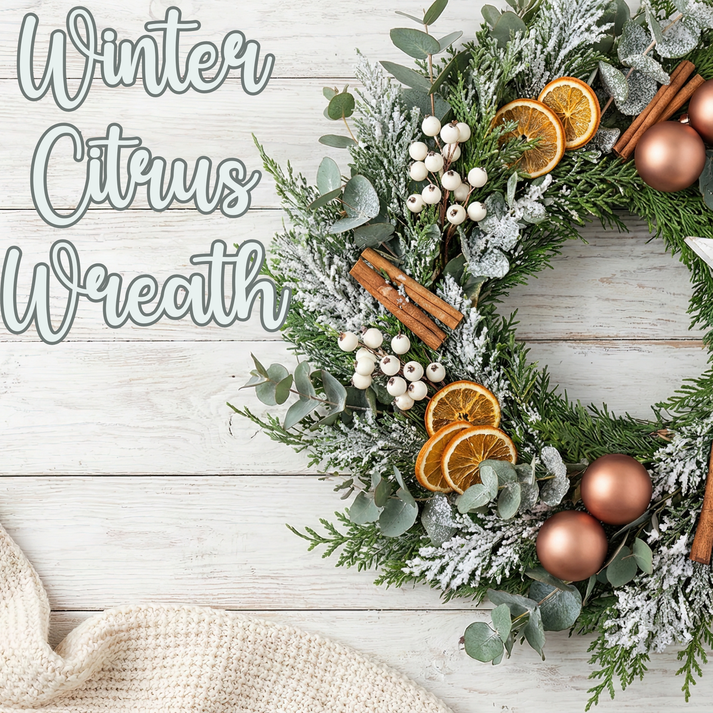Winter Citrus Wreath | 1 pound | Scented Aroma Beads