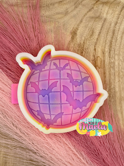 Disco Ball with Bats freshie mold | silicone freshie mold | F111