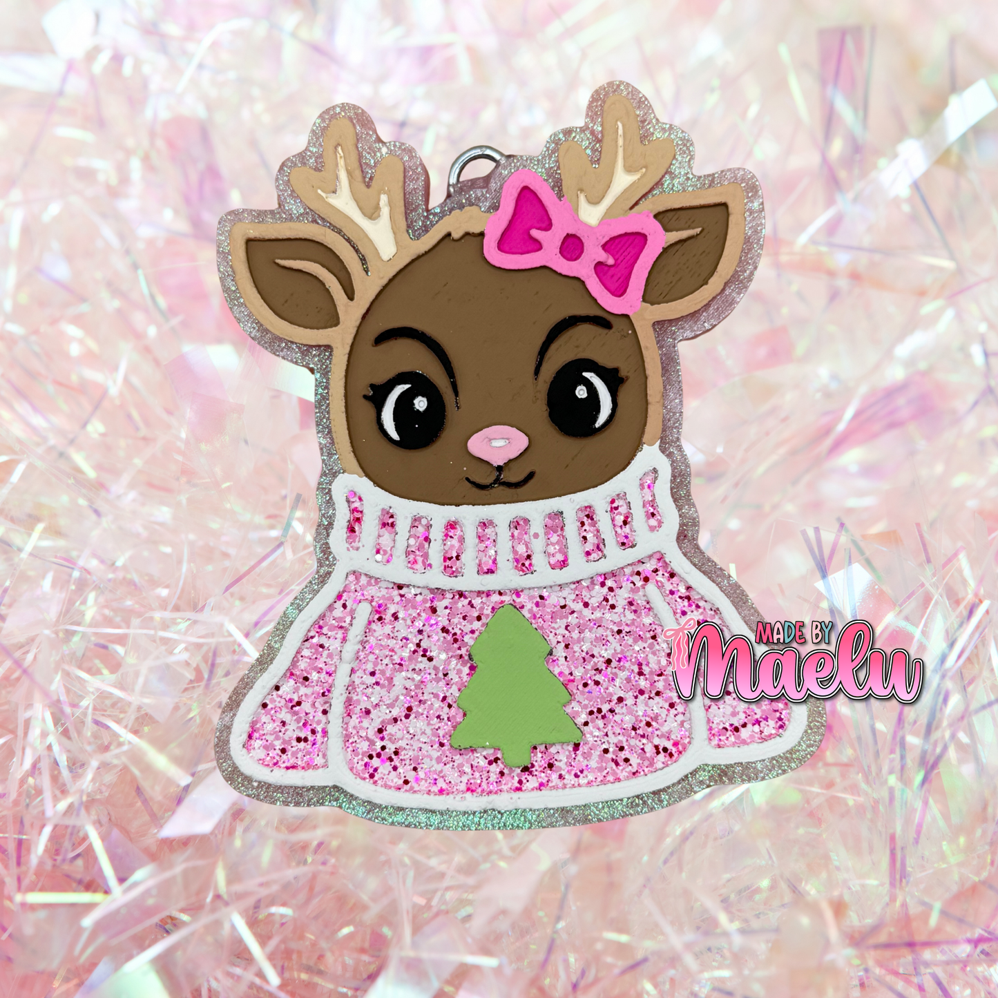 Reindeer in Sweater Freshie Mold | silicone freshie mold | C172